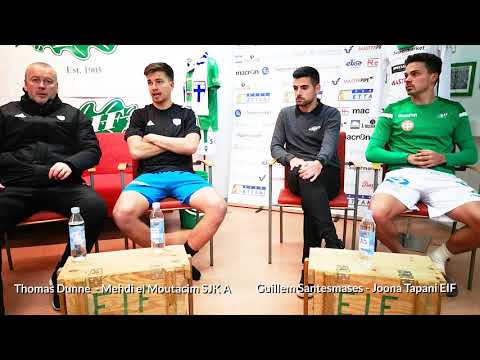 Presstillfälle efter matchen EIF - SJK A 17102020