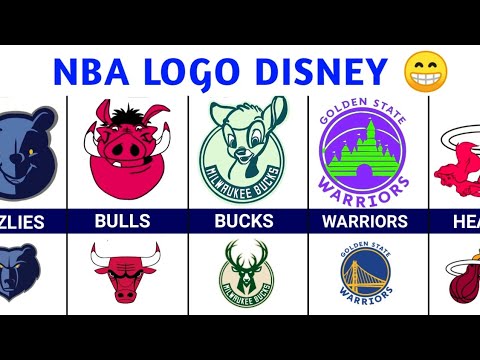NBA All team Logo With DISNEY Styles 😆