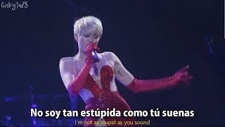 Miley Cyrus - FU | Letra en español / inglés (Live)