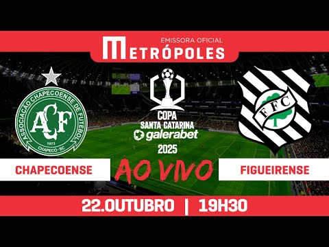 COPA SANTA CATARINA 2025 - CHAPECOENSE x FIGUEIRENSE - AO VIVO E COM IMAGENS - 22.10.25