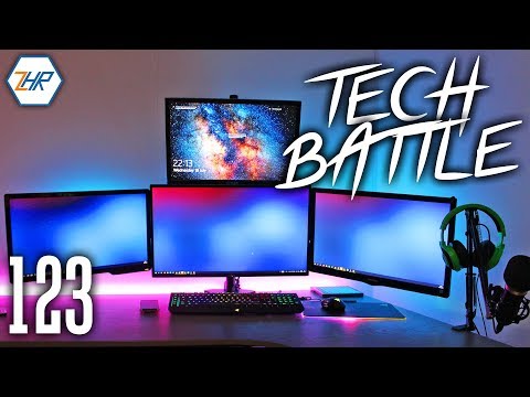 Tech Battle Episode 123 - BESTES 4 Monitor Setup!
