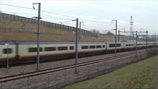 preview picture of video 'Eurostar changes into a Hitachi class 395 Javelin'