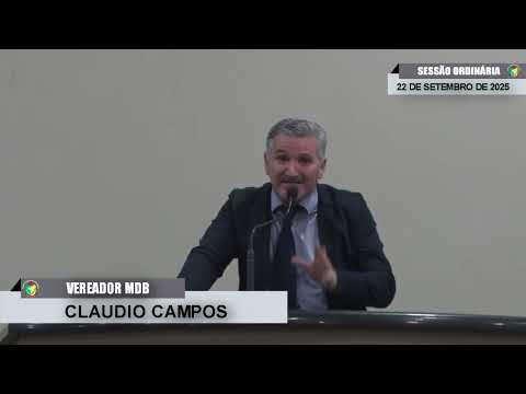 CMBTE - USO DE TRIBUNA PELO VEREADOR CLAUDIO CAMPOS - MDB
