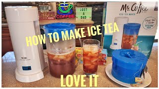 HOW TO MAKE ICE TEA with Mr. Coffee TM75 Iced Tea Maker Blue REVIEW Lipton
