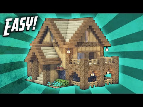 Minecraft: How To Build A Survival Starter House Tutorial (#16)