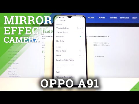 How to Turn Off Mirror Effect on OPPO A91 - Camera Settings