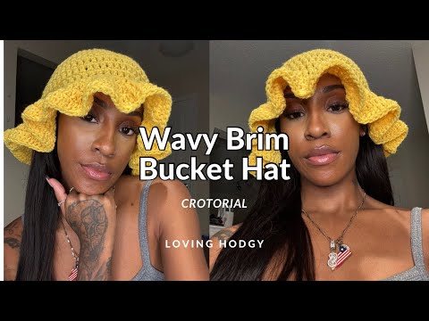 CROTORIAL : Wavy Brim Bucket Hat 👒☀️ EASY