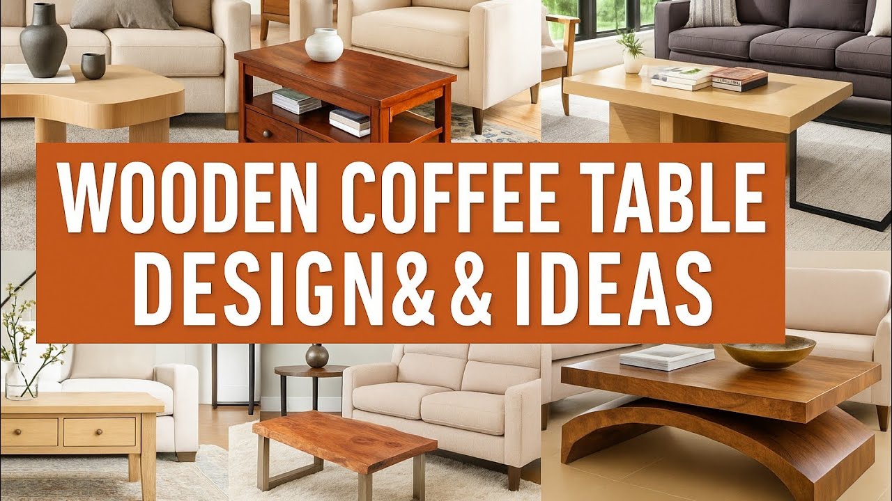 Wooden coffee table design and ideas @JDwoodcraftandidea