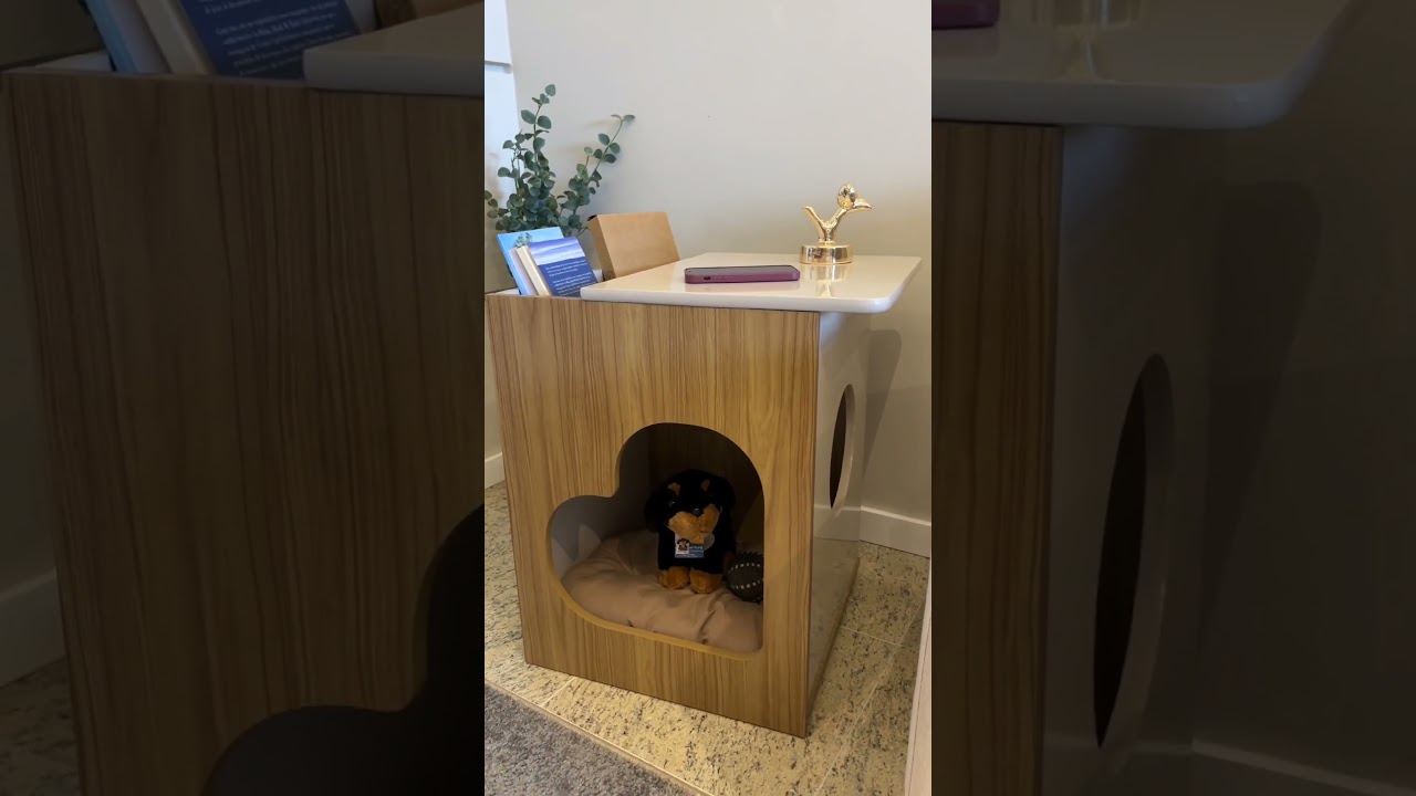 Thumbnail do vídeo - Mesa de Apoio Pet - Carvalho C / Off White