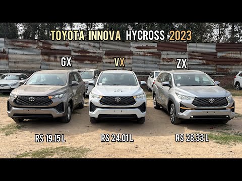 New Toyota Innova Hycross 2023 🔥 Innova GX vs VX vs ZX - Detailed Comparison!