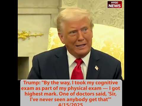Vance: '40 Years of Lost Manufacturing -- Workers Will Benefit'; Trump on Iran: 'They're Tapping Us Along'; Cognitive: 'Highest Mark'