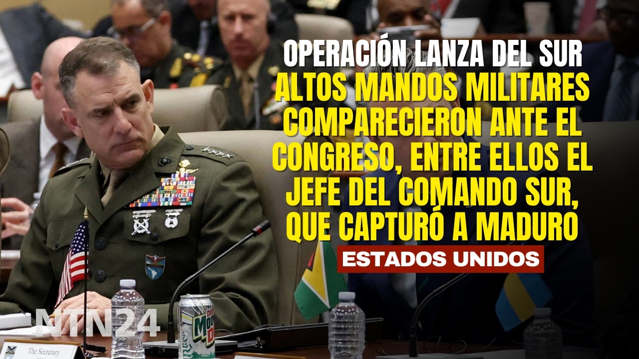 Bildquelle: Altos mandos militares de EE UU comparecieron ante el Congreso, entre ellos el jefe del Comando Sur von NTN24