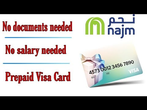 How to apply prepaid visa card | #najmcard