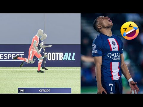 Mbappe Before & After Scoring Two Offside Goals vs Bayern Munich!