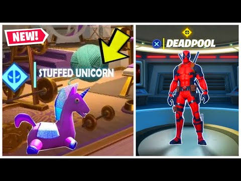 "Find Deadpools Stuffed Unicorn" LOCATION and STEEL BRIDGES Locations in Fortnite Season 2!