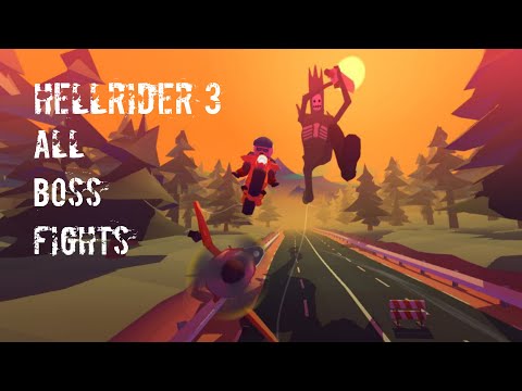 Hellrider 3 - All Boss Fights + Skeleton King Trap Android Gameplay