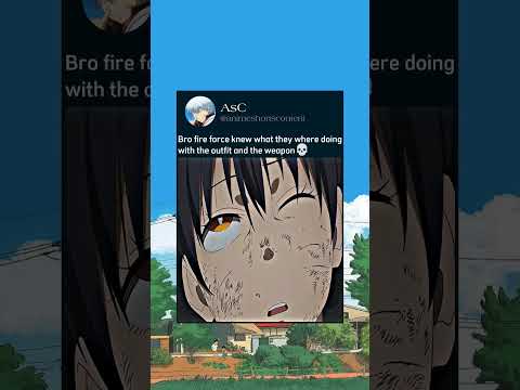 Bro fire force knew what they where doing with the outfit and the weapon💀 #shorts