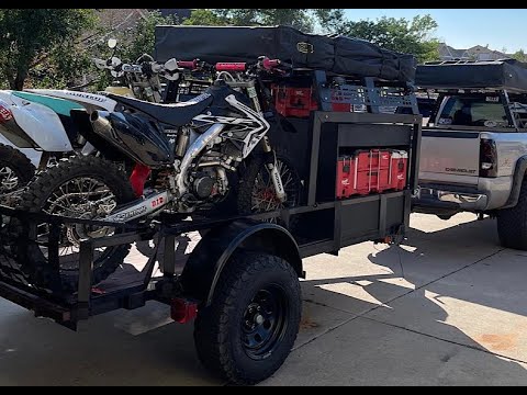 WALK AROUND of my Overland trailer build! Solar: Diesel Heater: Cooking setup