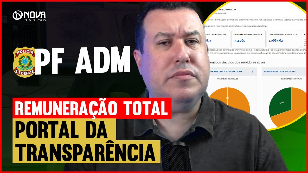 CONCURSO PF ADMINISTRATIVO 2025: REMUNERAÇÃO TOTAL EM DETALHES ❌