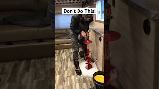 Drilling Ice Holes😂😂🎣 Full Video in Comments #icehouse #icefishing #shorts #2022inshorts