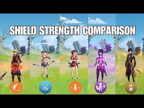 Who is the Best?...Zhongli's Shield Strength Comparison!! [GENSHIN IMPACT]