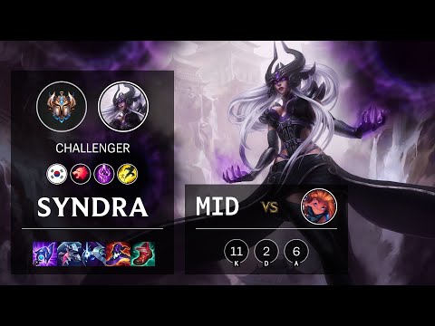 Syndra Mid vs Zoe - KR Challenger Patch 11.22