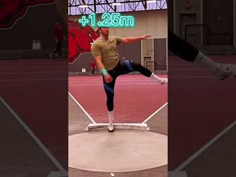 MASSIVE Shot Put training throw from 2x Olympic Champion Ryan Crouser 🔥🔥🔥 (RARE FOOTAGE)