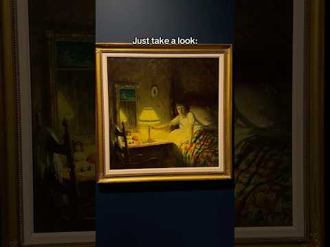 Paintings that play woth lighting from the Norman Rockwell museum #history #art