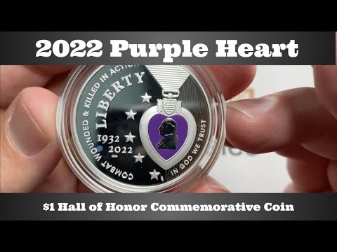 2022 Purple Heart - $1 Hall of Honor Commemorative Coin