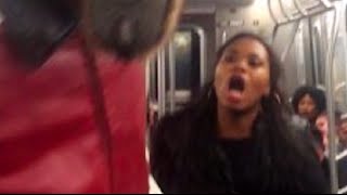 Woman Hits Man, Man Hits Woman Back on NYC Subway [VIDEO]