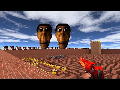 Obunga Nicos Nextbots To Giant In MAZE Gmod EP 2