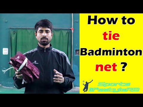 How to tie badminton net ? | badminton net tie rules | badminton net tie in a easy steps.