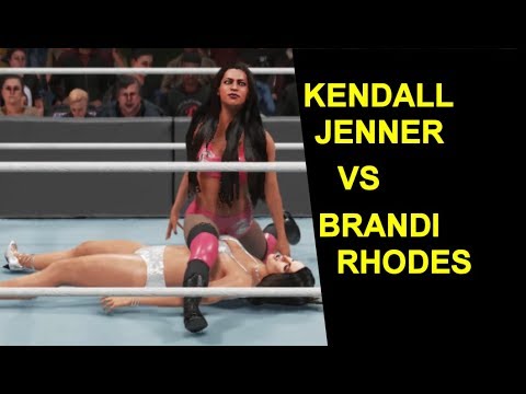 WWE 2K19 Kendall Jenner vs Brandi Rhodes - Knockout Match