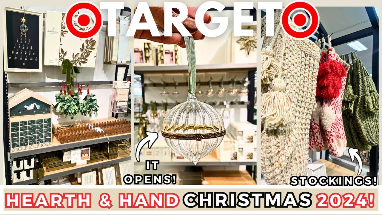 NEW 🎄 TARGET HEARTH AND HAND FALL Christmas 2024 + TARGET DOLLAR SPOT SHOP WITH ME | HOME DECOR VLOG