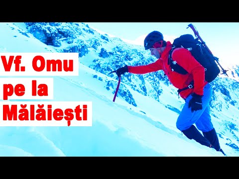 Omu Peak from Mălăiești Chalet. A Classic Winter Route