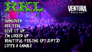 RKL HANGOVER DED TEDS GIVE IT UP I’M LOCKED UP BEAUTIFUL FEELING LIFE’S A GAMBLE VENTURA MUSIC HALL