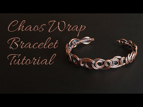 Chaos Wrap Cuff Bracelet Tutorial | Intermediate Wire Wrapping Project | Elegant Swirls Jewelry