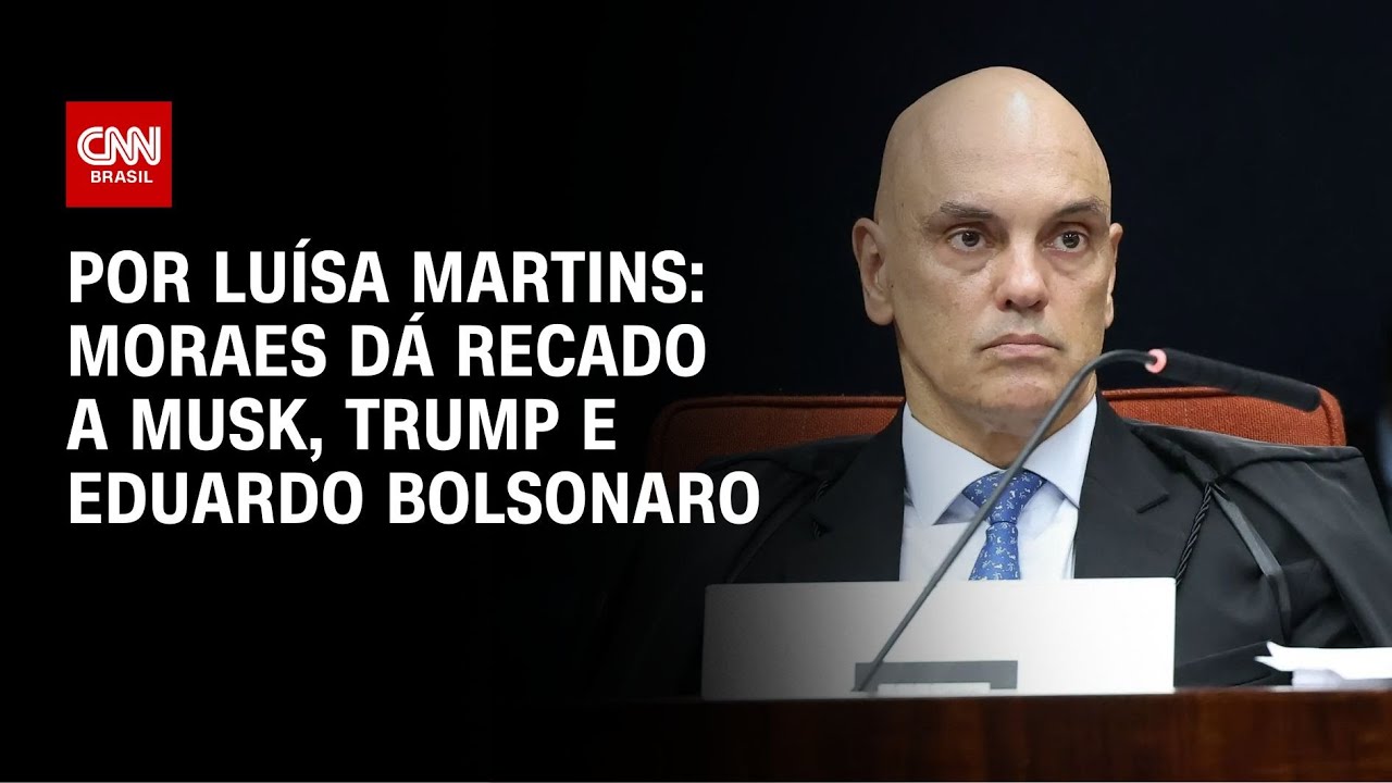 Moraes dá recado a Musk, Trump e Eduardo Bolsonaro | CNN NOVO DIA