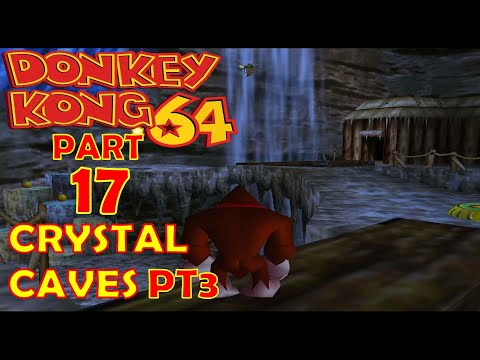 Donkey Kong 64 HD 101% Walkthrough Pt 17 Crystal Caves Pt 3