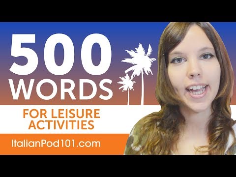 500 Useful Words for Living in Italy