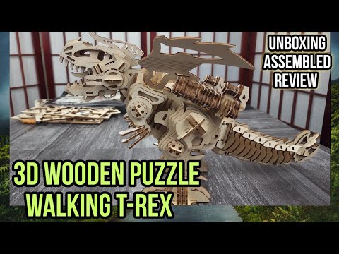 T-Rex 3D Wooden Puzzle with Electronics