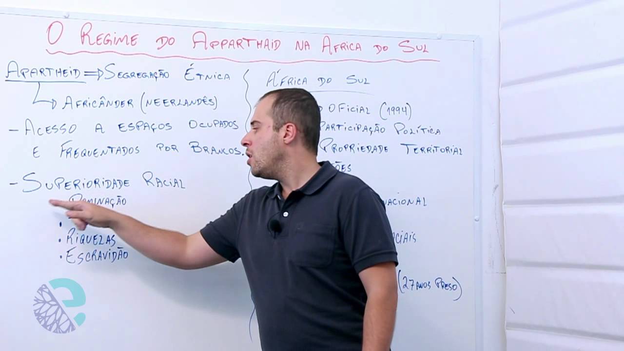 O regime do apartheid na África do Sul