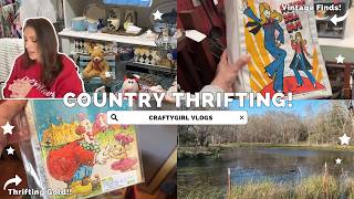 A Weekend in the Country 🌿 Thrifting, Spring Organization & Cozy Home Haul