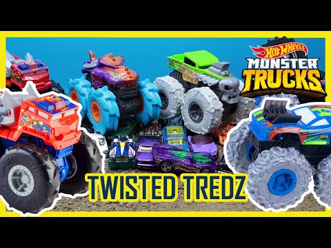 Машинка Mattel Hot Wheels Монстр трак «Twisted Tredz» (в ассортименте) GVK37