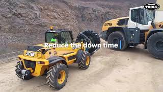 Mobile tyre service at mining site in Hungary