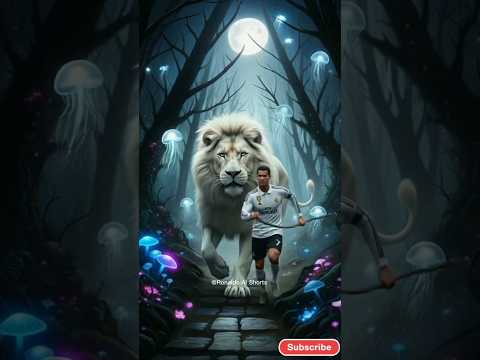 Messi, Neymar Jr & MBappe's Tiger Vs Ronaldo Lion #shorts #shortfeed #shortvideo #cr7 #messi