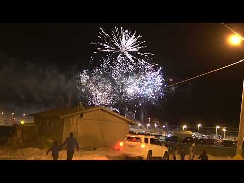 Barrow, Alaska/Amazing Fireworks/ New Year 2022!!!