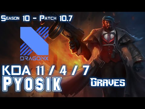 DRX Pyosik GRAVES vs LEE SIN Jungle - Patch 10.7 KR Ranked