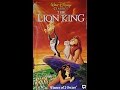 Opening To The Lion King 1995 VHS
