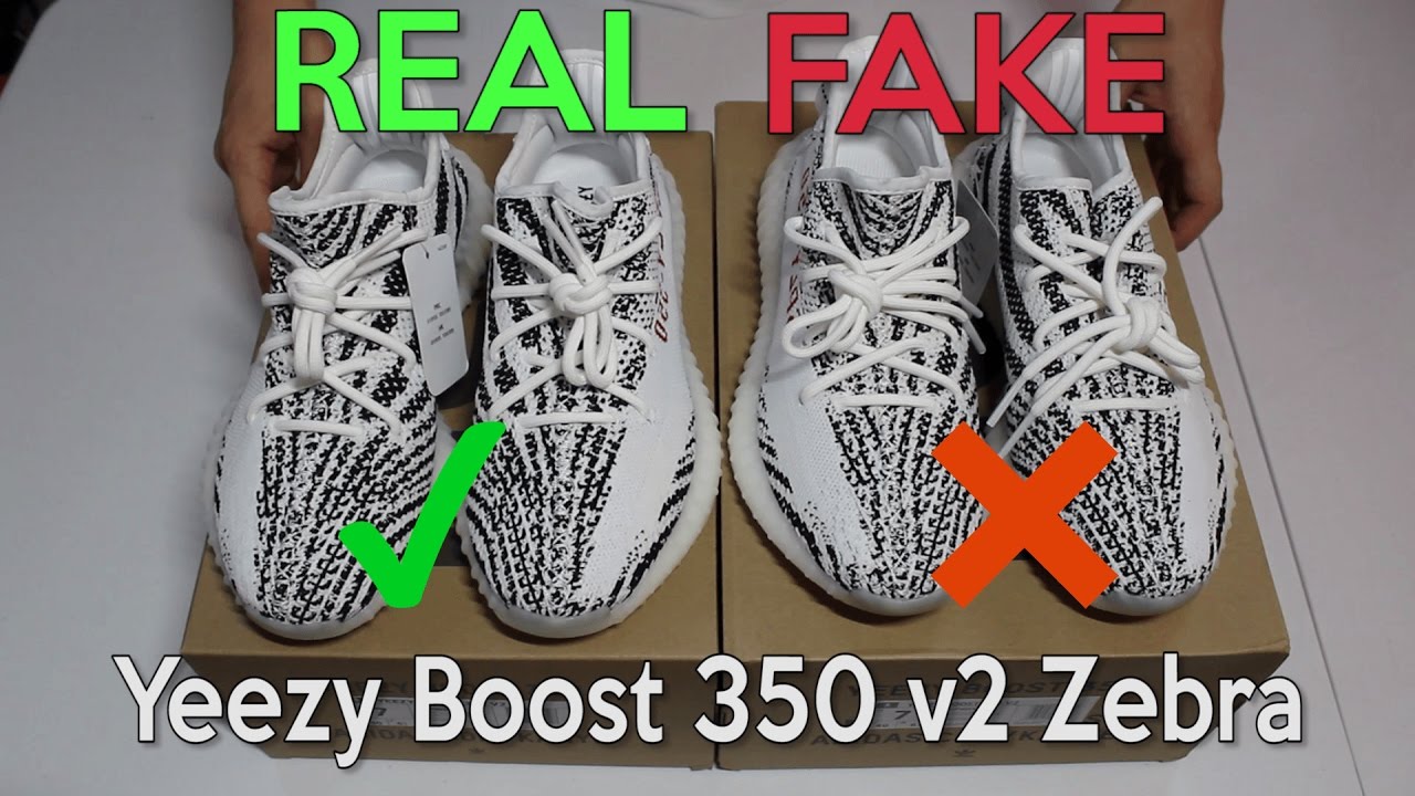 YEEZY BOOST 350 V2 ZEBRA Real Vs. Fake (LEGIT CHECK)